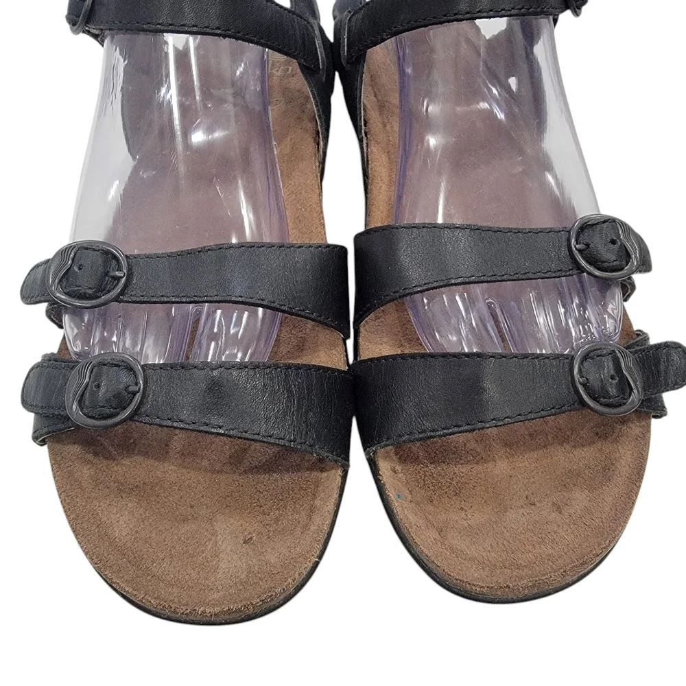 Dansko Janis Black Leather Ankle Strap Sandals Comfortable Women’s Size … - Picture 7 of 17